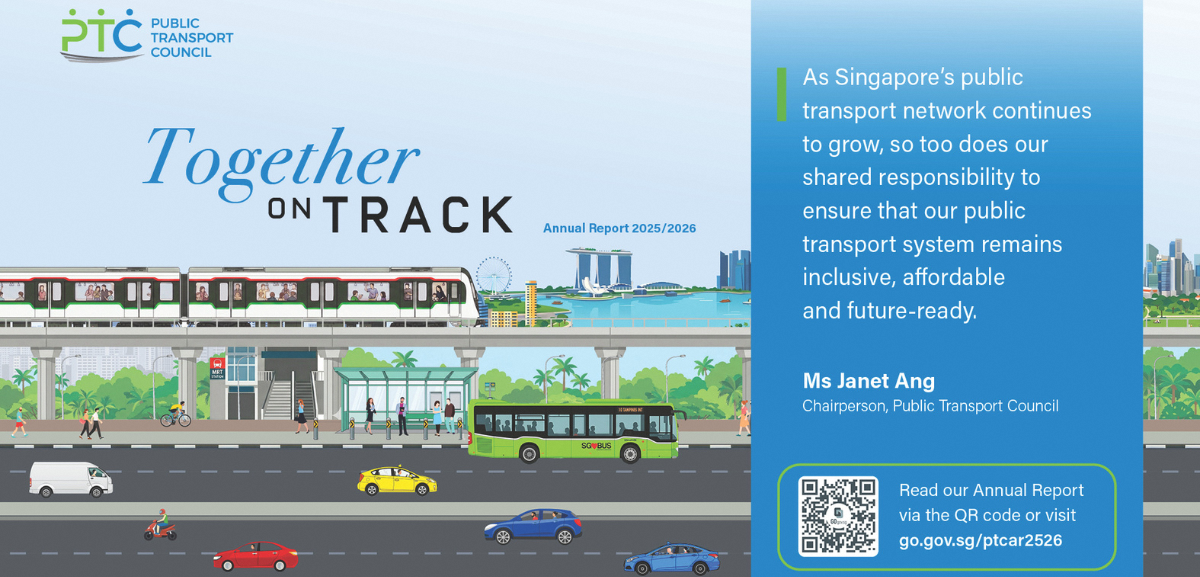Image of the AR cover with public transport and commuters